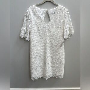 Trina Turk Cream Lace Mini Dress